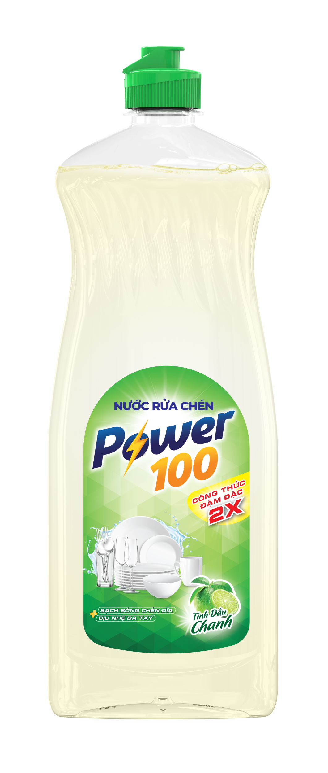 NƯỚC RỬA CHÉN POWER100 TINH DẦU CHANH
