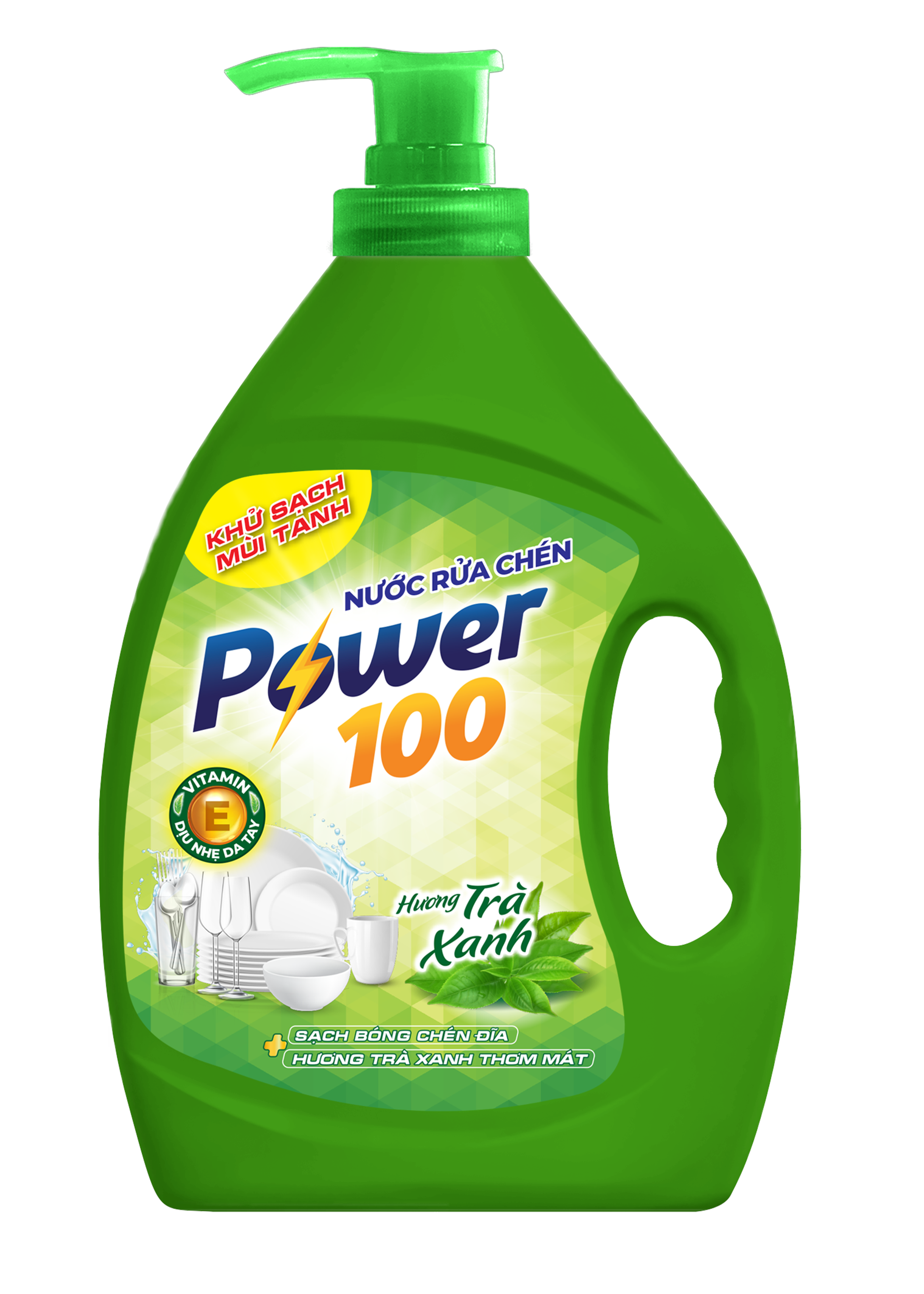 NƯỚC RỬA CHÉN POWER100 HƯƠNG TRÀ XANH