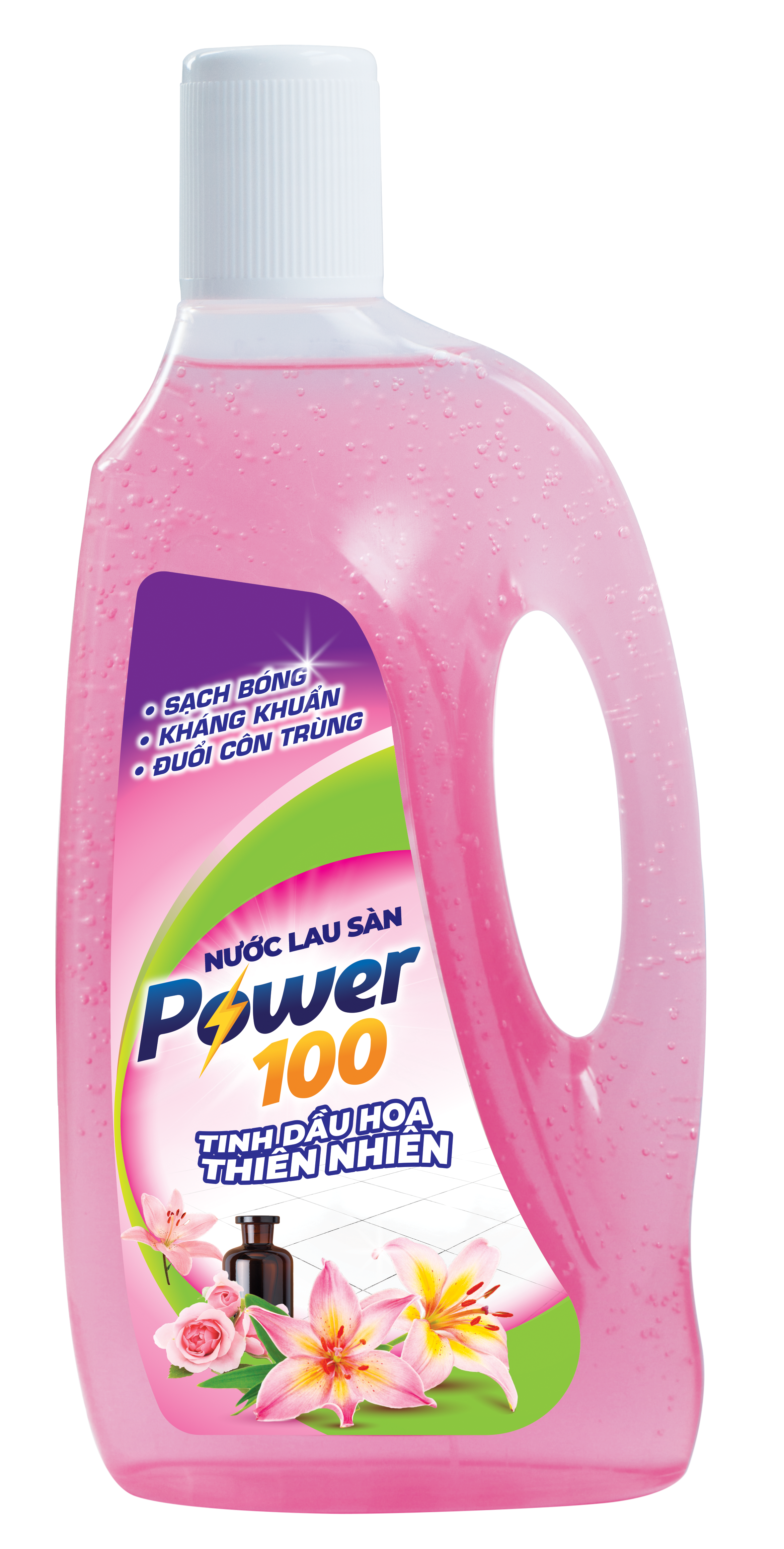 NƯỚC LAU SÀN POWER100 TINH DẦU HOA THIÊN NHIÊN