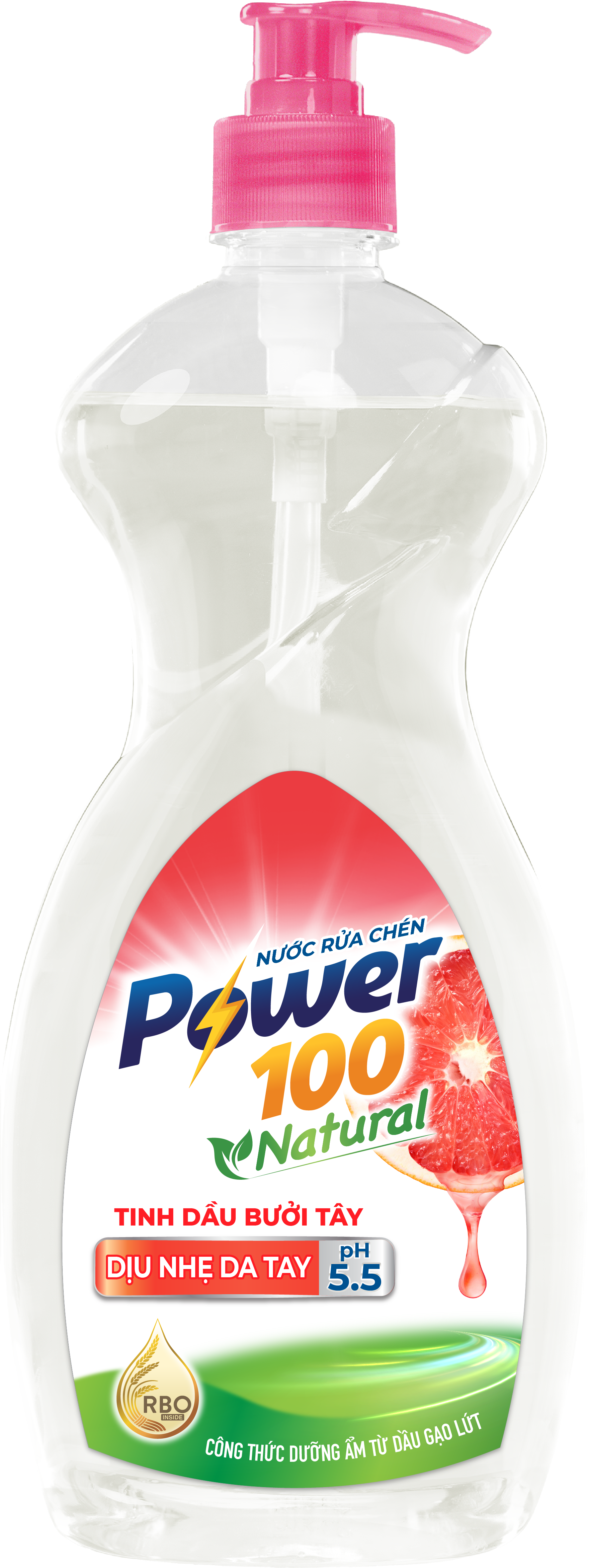 NƯỚC RỬA CHÉN POWER100 NATURAL TINH DẦU BƯỞI TÂY